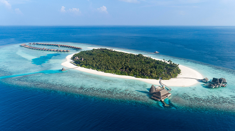 anantara kihavah maldives villas aerial