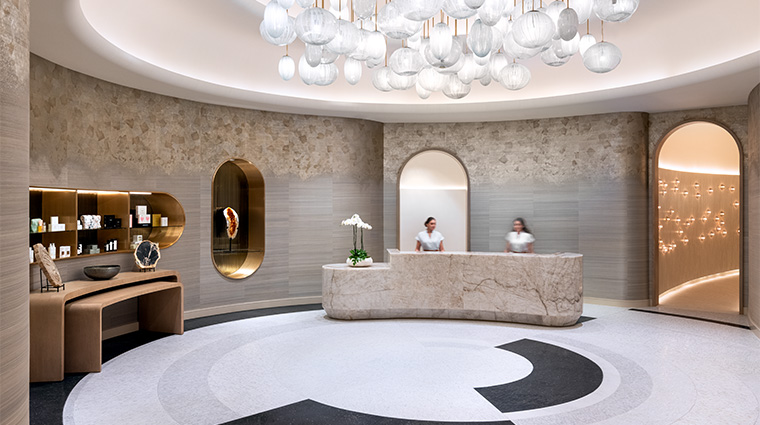 awana spa and wellness at resorts world las vegas reception