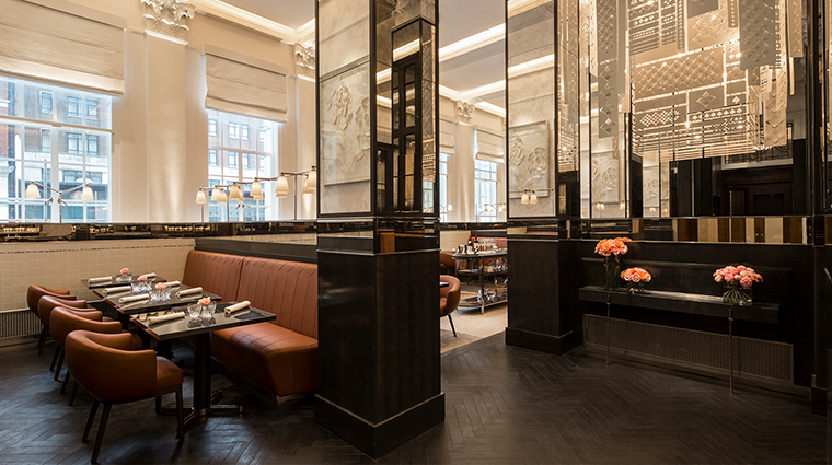 Four Seasons Hotel London at Ten Trinity Square restaurant booths