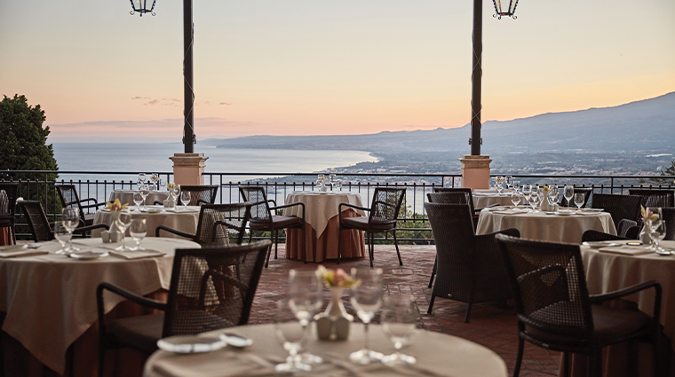 grand hotel timeo a belmond hotel dining sunset