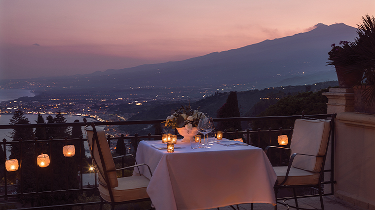 grand hotel timeo a belmond hotel dinner setting