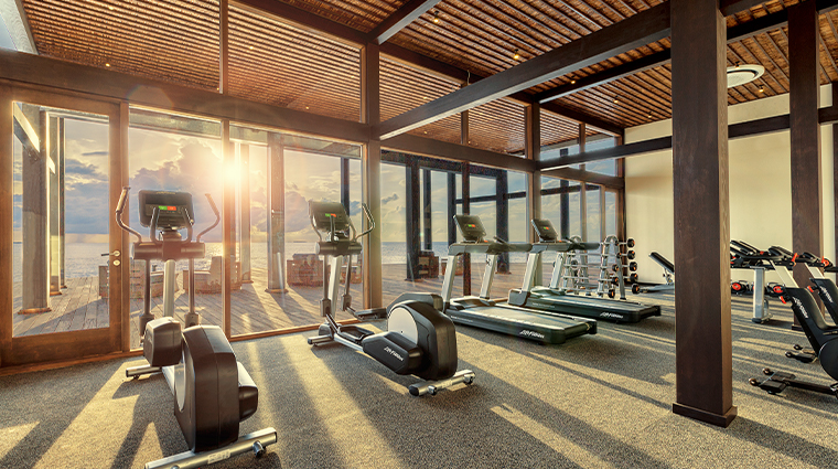 kudadoo maldives private island gym