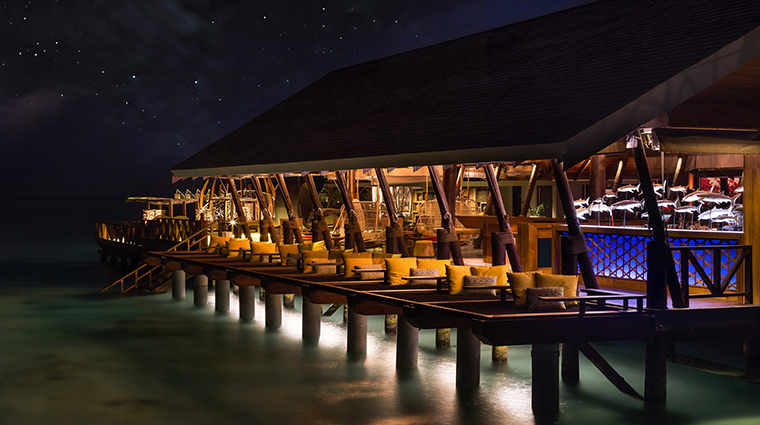 lux south ari atoll east bar night view