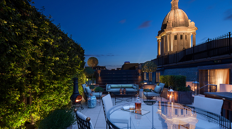 Rosewood London garden house terrace