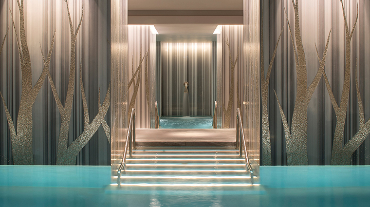 The Spa at Four Seasons Ten Trinity Square Swimming Pool closeup