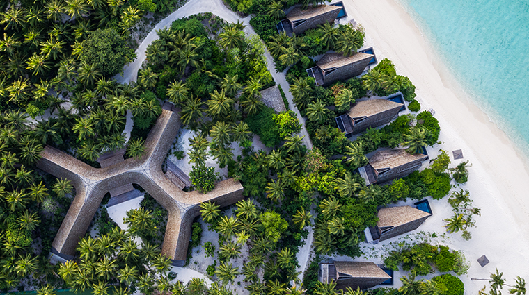 the st regis maldives vommuli resort aerial