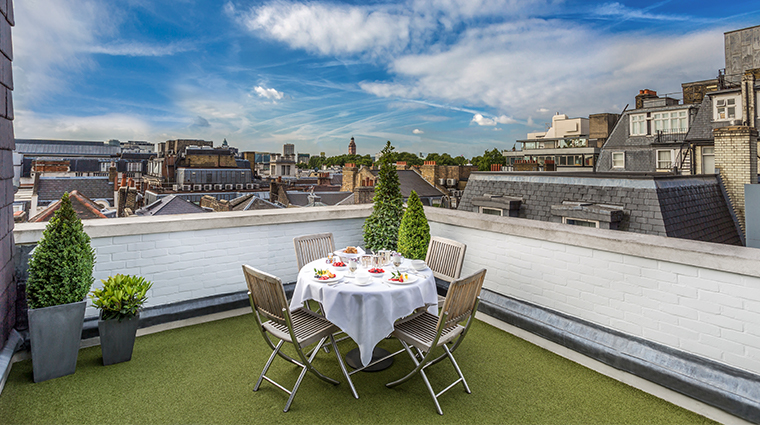 the stafford london Mews penthouse suite terrace